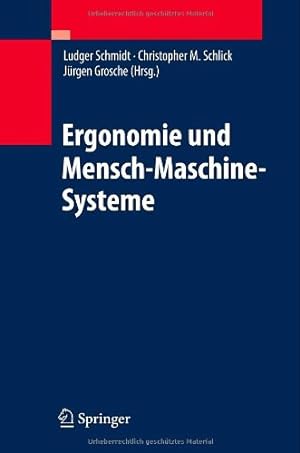 Seller image for Ergonomie und Mensch-Maschine-Systeme (German Edition) [Hardcover ] for sale by booksXpress