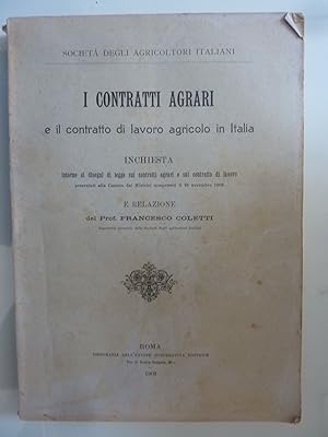 Società degli Agricoltori Italiani I CONTRATTI AGRARI E IL CONTRATTO DI LAVORO AGRICOLO IN ITALIA...