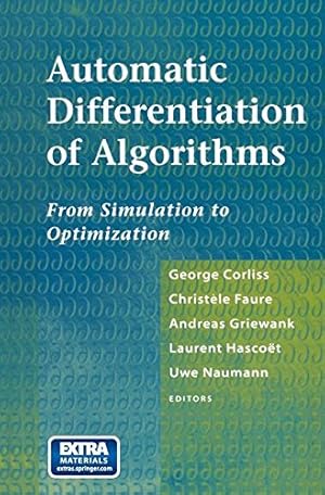 Bild des Verkufers fr Automatic Differentiation of Algorithms: From Simulation to Optimization [Paperback ] zum Verkauf von booksXpress