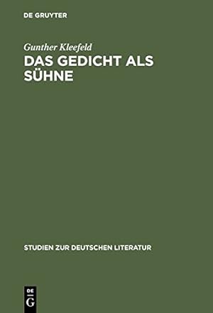 Imagen del vendedor de Das Gedicht ALS Sa1/4hne: Georg Trakls Dichtung Und Krankheit Eine Psychoanalytische Studie [Hardcover ] a la venta por booksXpress