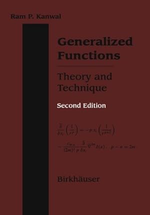 Immagine del venditore per Generalized Functions Theory and Technique by Kanwal, Ram P. [Paperback ] venduto da booksXpress