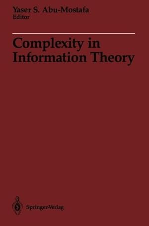 Bild des Verkufers fr Complexity in Information Theory [Paperback ] zum Verkauf von booksXpress