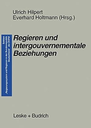 Seller image for Regieren und intergouvernementale Beziehungen (German Edition) [Paperback ] for sale by booksXpress