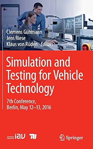 Seller image for Simulation and Testing for Vehicle Technology: 7th Conference, Berlin, May 12-13, 2016 [Hardcover ] for sale by booksXpress