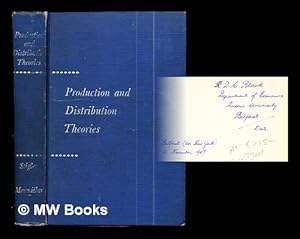 Imagen del vendedor de Production and distribution theories: the formative period a la venta por MW Books
