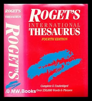 Bild des Verkufers fr Roget's international thesaurus zum Verkauf von MW Books