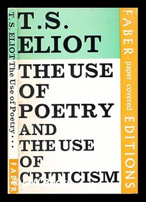 Seller image for The use of poetry and the use of criticism : studies in the relation of criticism to poetry in England for sale by MW Books