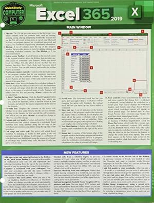 Seller image for Microsoft Excel 365 2019: A Quickstudy Laminated Sotware Reference Guide by Frye, Curtis [Wall Chart ] for sale by booksXpress