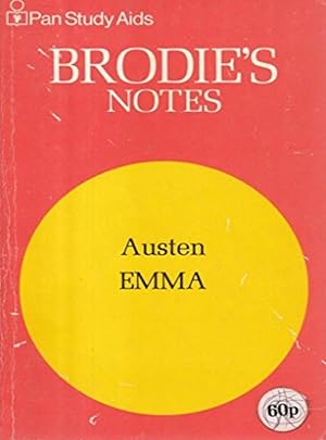 Image du vendeur pour Brodie's Notes on Jane Austen's "Emma" (Pan revision aids) mis en vente par Shore Books