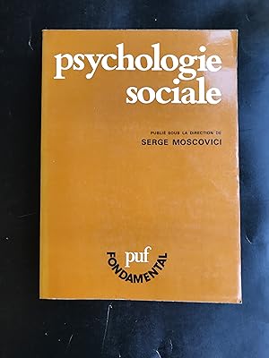PSYCHOLOGIE SOCIALE