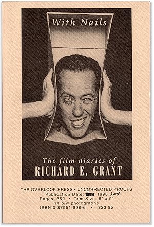 Imagen del vendedor de With Nails: The Film Diaries of Richard E. Grant. a la venta por Orpheus Books