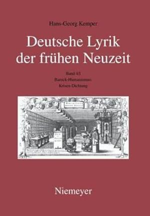 Seller image for Barock-Humanismus: Krisen-Dichtung (German Edition) by Kemper, Hans-Georg [Paperback ] for sale by booksXpress