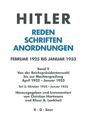 Imagen del vendedor de Oktober 1932 - Januar 1933 (German Edition) [Hardcover ] a la venta por booksXpress