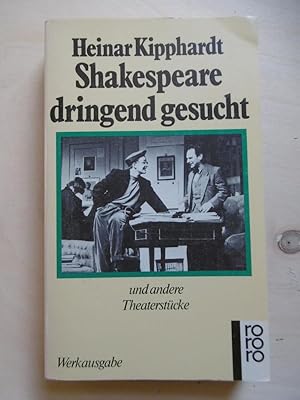 Bild des Verkufers fr Shakespeare dringend gesucht; und andere Stcke. zum Verkauf von Antiquariat Steinwedel