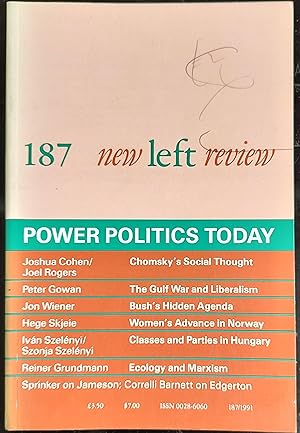 Seller image for New Left Review , Number 187 , May - June 1991 for sale by Shore Books