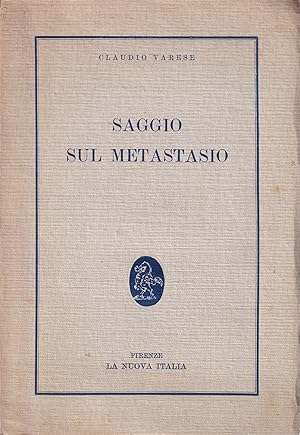 Immagine del venditore per Saggio Sul Metastasio venduto da Il Salvalibro s.n.c. di Moscati Giovanni