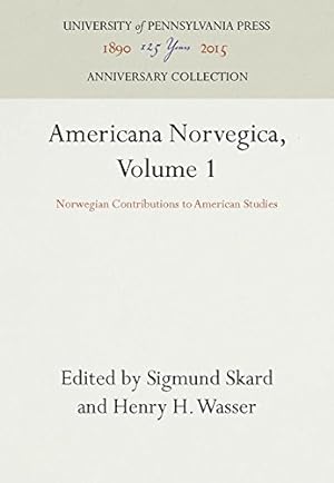 Seller image for Americana Norvegica, Volume 1: Norwegian Contributions to American Studies [Hardcover ] for sale by booksXpress
