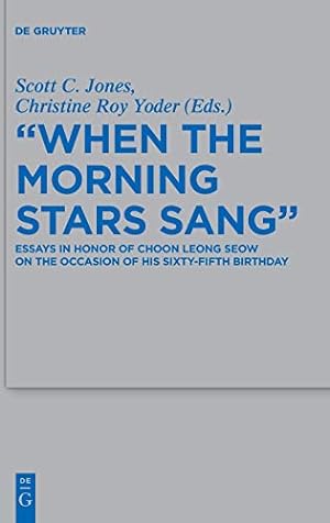 Seller image for When the Morning Stars Sang (Beihefte Zur Zeitschrift Fur die Alttestamentliche Wissensch) [Hardcover ] for sale by booksXpress
