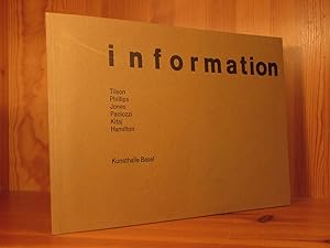 information. Tilson. Philipps. Jones. Paoöozzi. Kitaj. Hamilton. Kunsthalle Basel, 15. Juni - 20....