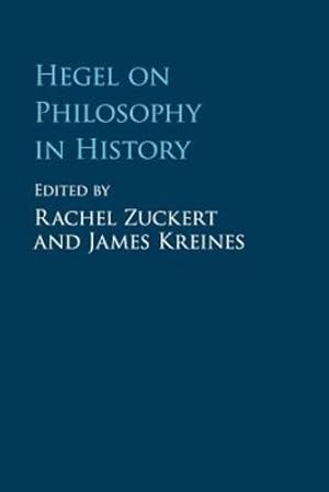 Imagen del vendedor de Hegel on Philosophy in History [Paperback ] a la venta por booksXpress