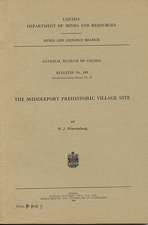 Bild des Verkufers fr The Middleport Prehistoric Village Site zum Verkauf von Attic Books (ABAC, ILAB)