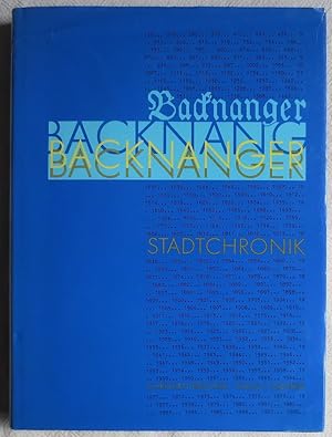 Bild des Verkufers fr Backnanger Stadtchronik zum Verkauf von VersandAntiquariat Claus Sydow