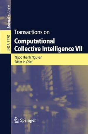 Seller image for Transactions on Computational Collective Intelligence VII (Lecture Notes in Computer Science) [Paperback ] for sale by booksXpress