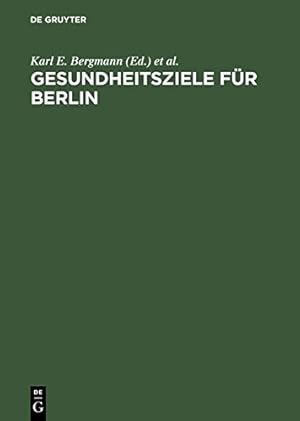 Seller image for Gesundheitsziele für Berlin (German Edition) [Hardcover ] for sale by booksXpress