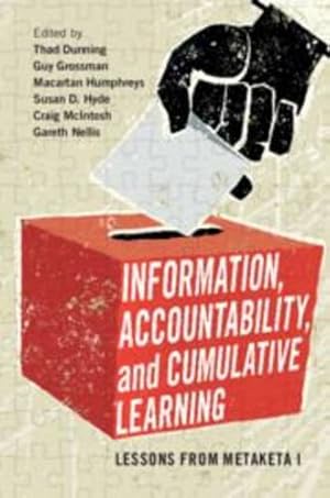 Seller image for Information, Accountability, and Cumulative Learning: Lessons from Metaketa I (Cambridge Studies in Comparative Politics) [Hardcover ] for sale by booksXpress
