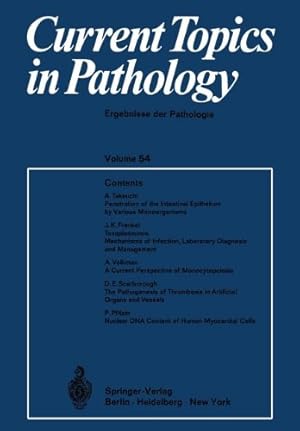 Seller image for Current Topics in Pathology / Ergebnisse der Pathologie (German Edition) by Altmann, H.-W., Benirschke, K., Bohle, A., Brinkhous, K. M., Cohrs, P., Cottier, H., Eder, M., Gedigk, P., Giese, W., Hedinger, Chr., Iijima, S., Kirsten, W. H., Klatzo, I., Lennert, K., Meessen, H., Sandritter, W., Seifert, G., Stoerk, H. C., Zollinger, H. U. [Paperback ] for sale by booksXpress