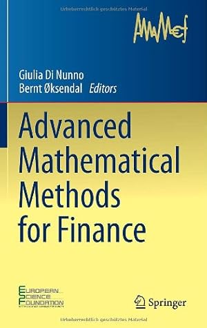 Image du vendeur pour Advanced Mathematical Methods for Finance [Hardcover ] mis en vente par booksXpress