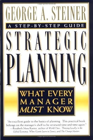Seller image for Strategic Planning by Steiner, George A. [Paperback ] for sale by booksXpress