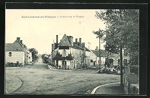 Carte postale Saint-Amand-en-Puisaye, La Route de St-Fargeau