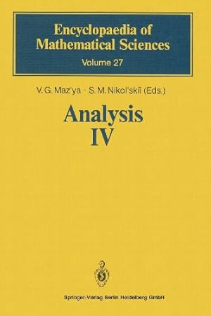 Immagine del venditore per Analysis IV: Linear and Boundary Integral Equations (Encyclopaedia of Mathematical Sciences) [Paperback ] venduto da booksXpress