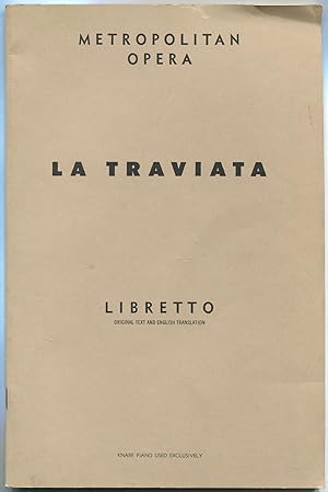 Seller image for La Traviata: Opera in Three Acts(G. Schirmer's Collection of Opera Liberettos) for sale by Between the Covers-Rare Books, Inc. ABAA