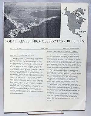 Point Reyes Bird Observatory Bulletin; No. 12, May 1969