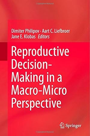 Immagine del venditore per Reproductive Decision-Making in a Macro-Micro Perspective [Hardcover ] venduto da booksXpress