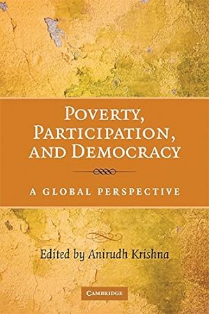 Image du vendeur pour Poverty, Participation, and Democracy: A Global Perspective [Paperback ] mis en vente par booksXpress