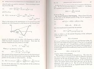 Seller image for Modern operational mathematics in engineering. [The Laplace transformation; Further properties of the transformation; Elementary applications; Problems in partial differential equations; Functions of a complex variable; The inversion integral; Problems in heat conduction; Problems in mechanical vibrations; Sturm-Liouville systems; Fourier transforms] for sale by Joseph Valles - Books