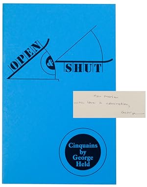 Seller image for Open and Shut: Cinquains (Signed First Edition) for sale by Jeff Hirsch Books, ABAA