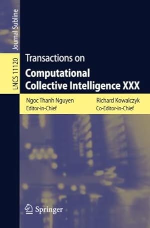 Seller image for Transactions on Computational Collective Intelligence XXX (Lecture Notes in Computer Science) [Paperback ] for sale by booksXpress