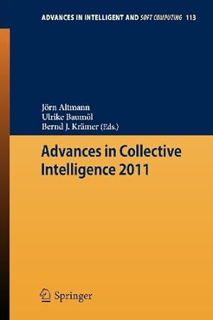 Immagine del venditore per Advances in Collective Intelligence 2011 (Advances in Intelligent and Soft Computing) [Paperback ] venduto da booksXpress