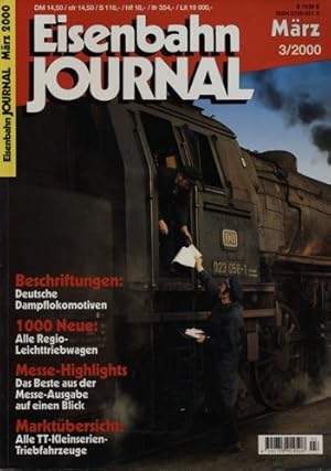 Bild des Verkufers fr Eisenbahn Journal Heft 3/2000 (Mrz 2000). zum Verkauf von Versandantiquariat  Rainer Wlfel