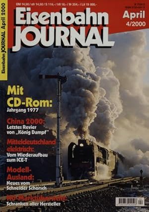 Bild des Verkufers fr Eisenbahn Journal Heft 4/2000 (April 2000) - ohne CD-ROM!. zum Verkauf von Versandantiquariat  Rainer Wlfel