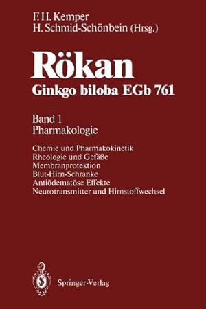 Bild des Verkufers fr Rökan Ginkgo biloba EGb 761: Band 1: Pharmakologie (German Edition) [Paperback ] zum Verkauf von booksXpress