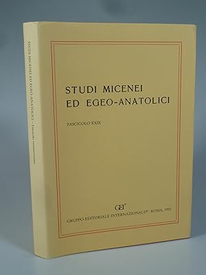 Imagen del vendedor de Studi Micenei ed Egeo-Anatolici Fasciolo XXIX. a la venta por Antiquariat Dorner