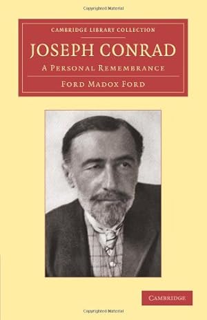 Imagen del vendedor de Joseph Conrad: A Personal Remembrance (Cambridge Library Collection - Literary Studies) by Ford, Ford Madox [Paperback ] a la venta por booksXpress