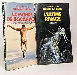 Seller image for Terremer Tome 3 : L'Ultime rivage + Le monde de Rocannon Tome 1: La ligue de tous les mondes --- 2 livres for sale by crealivres