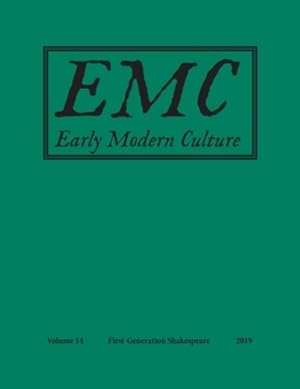 Seller image for Early Modern Culture: Vol. 14 [Soft Cover ] for sale by booksXpress