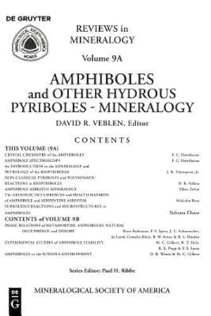 Seller image for Amphiboles and Other Hydrous Pyriboles - Mineralogy (Reviews in Mineralogy, Vol. 9A) [Paperback ] for sale by booksXpress